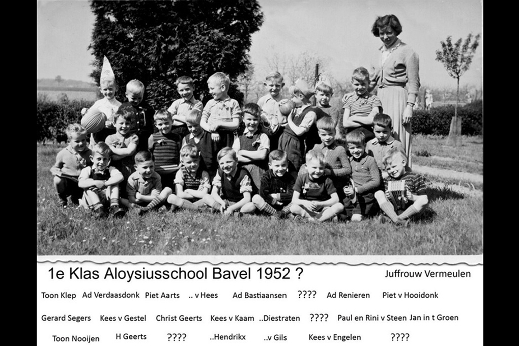1952 Aloysius jongensschool 1e klas.
